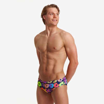 Funky Trunks Badehose Schwimmhose Swimshorts Classic Briefs Black Widow 