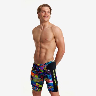Funky Trunks Futurismo Swimming Training Jammers Chlorine Resistant New Design 