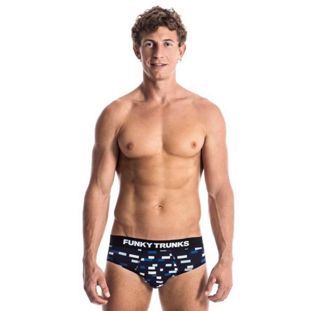 Funky Trunks Underwear Briefs Night Lines Mens Underwear