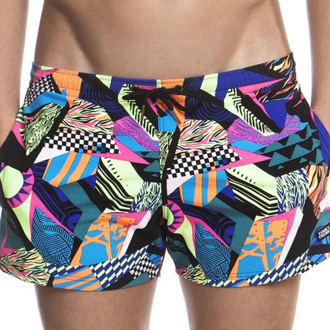 Funky Trunks Shorty Shorts Beach Short Bel Air Beats Mens Beachwear