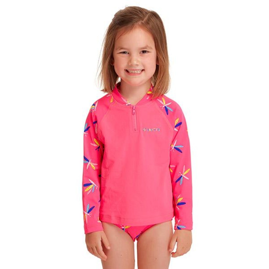 Funkita Zippy Sun Protection Rash Vest Fly Dragon Toddler Girls Swimwear