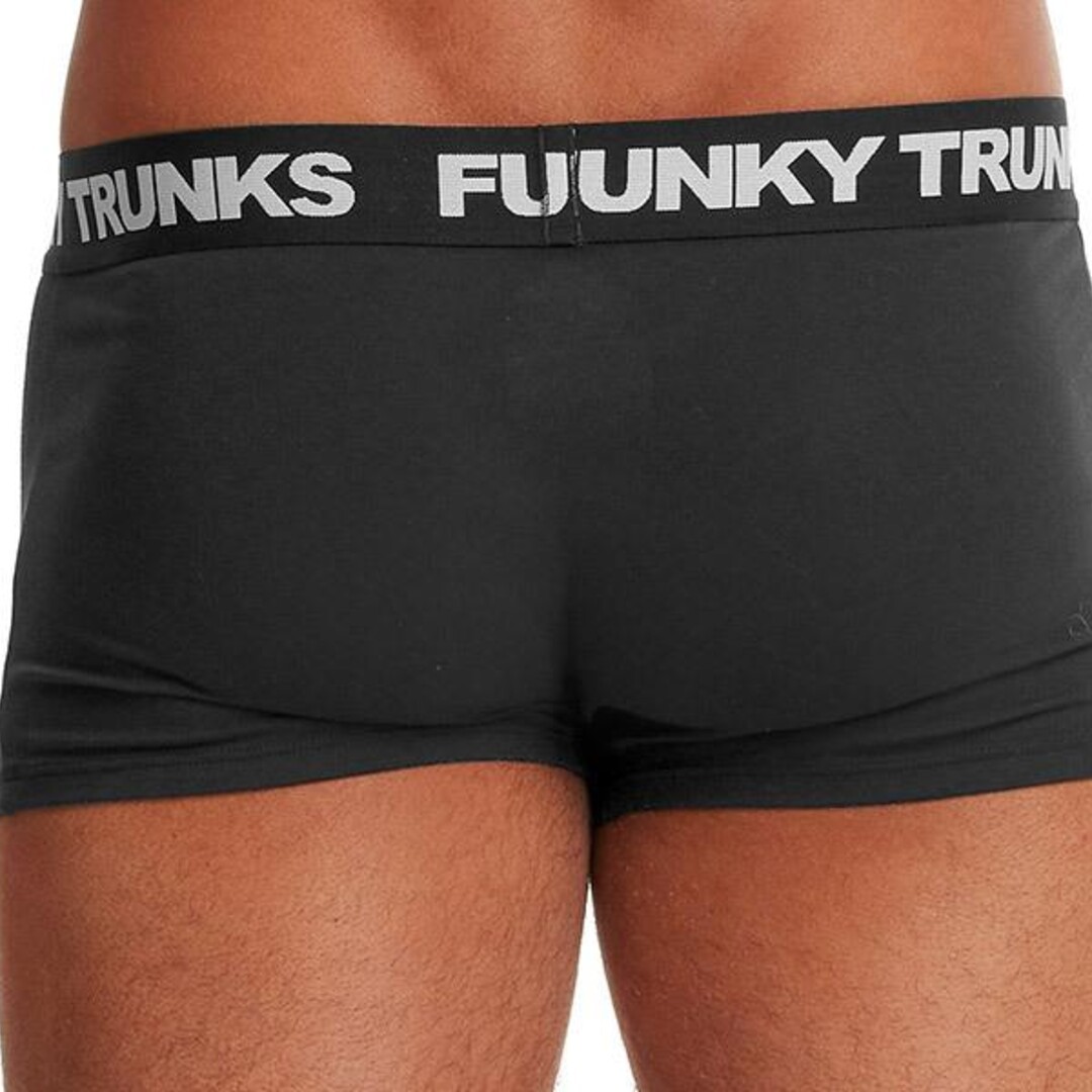 Funky Trunks Underwear Cotton Trunks Black Attack Mens Underwear