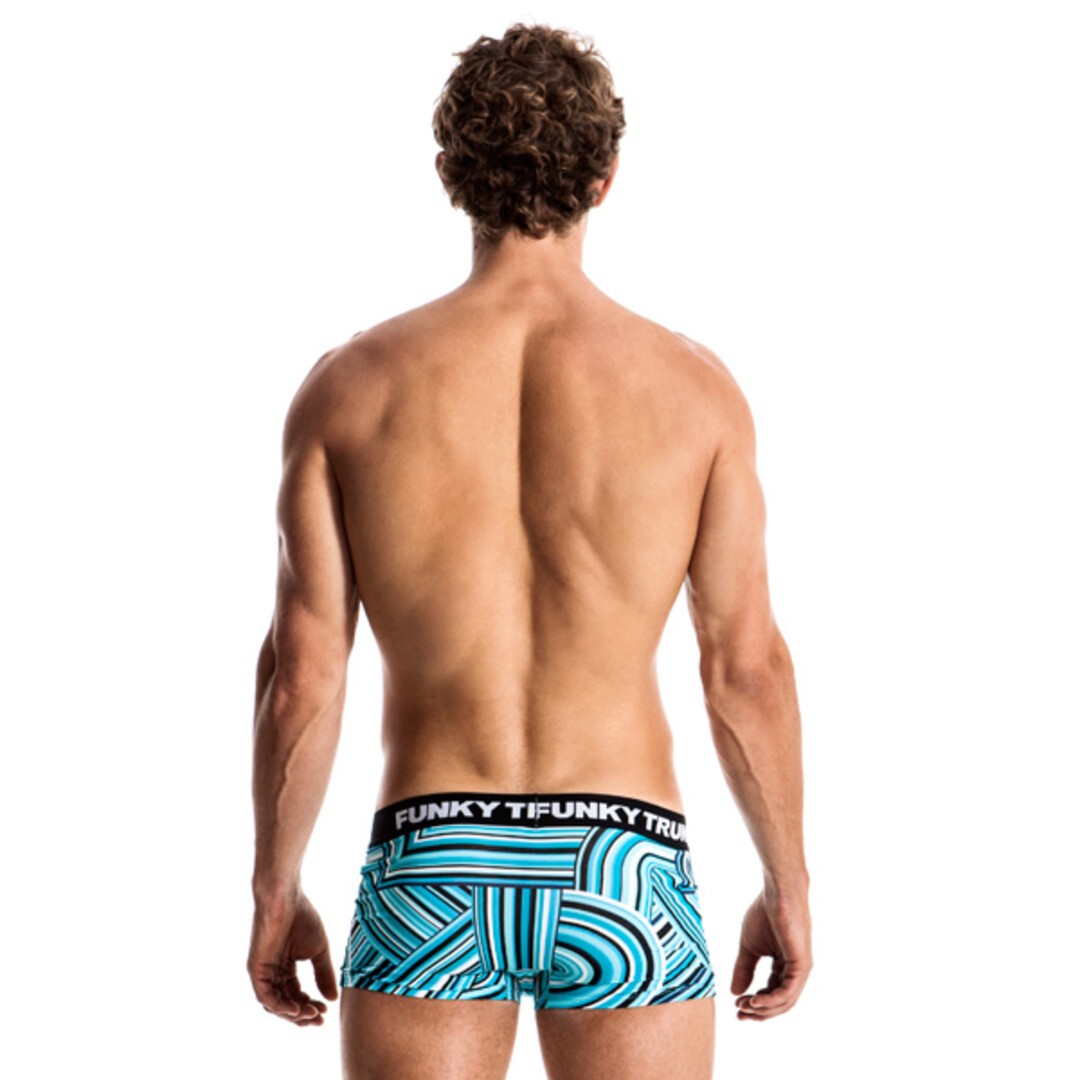 Funky Trunks Underwear Cotton Trunks Blue Pipestripe Mens Underwear