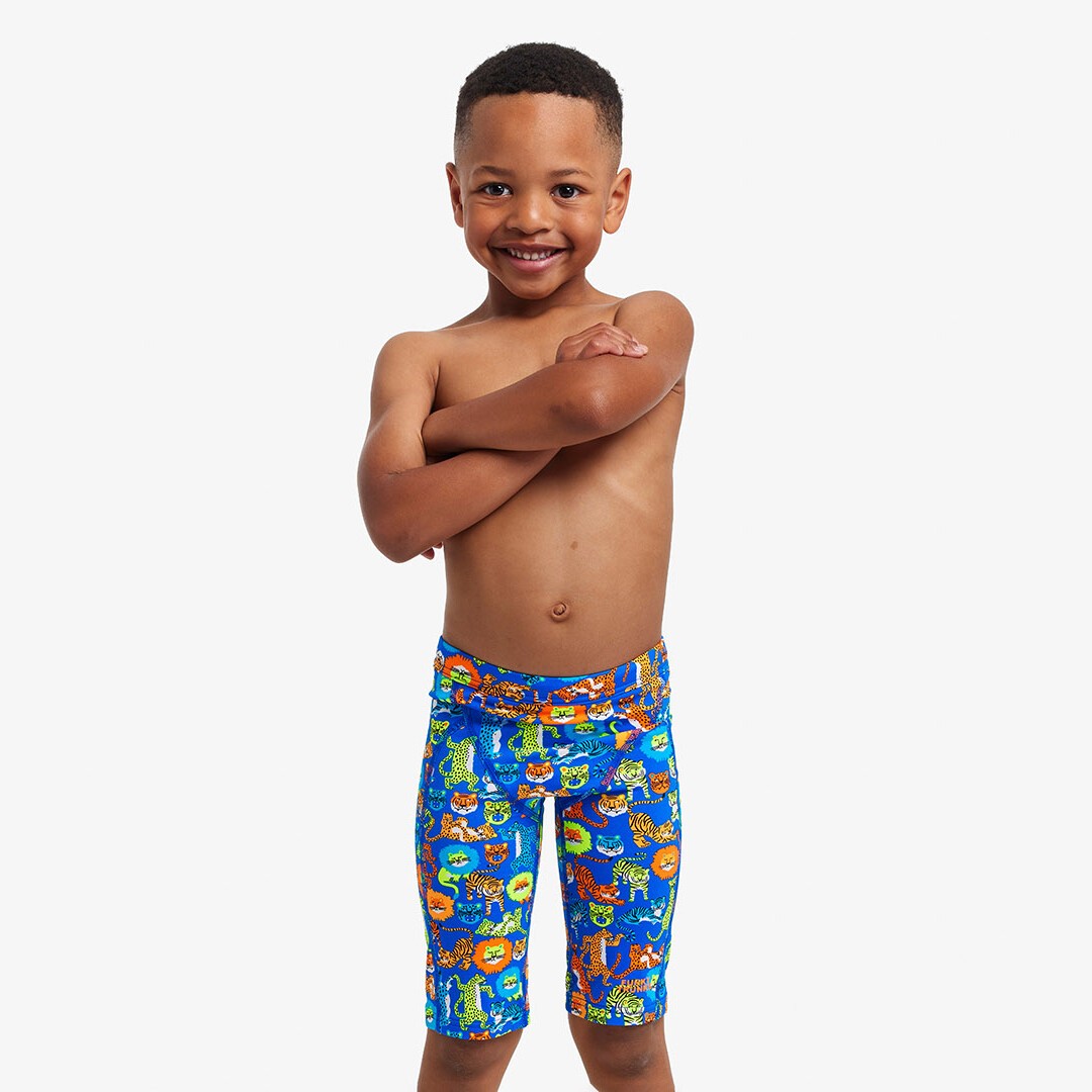 Funky Trunks Miniman Swim Jammers Big Cat Bash Toddler Boys Swimwear