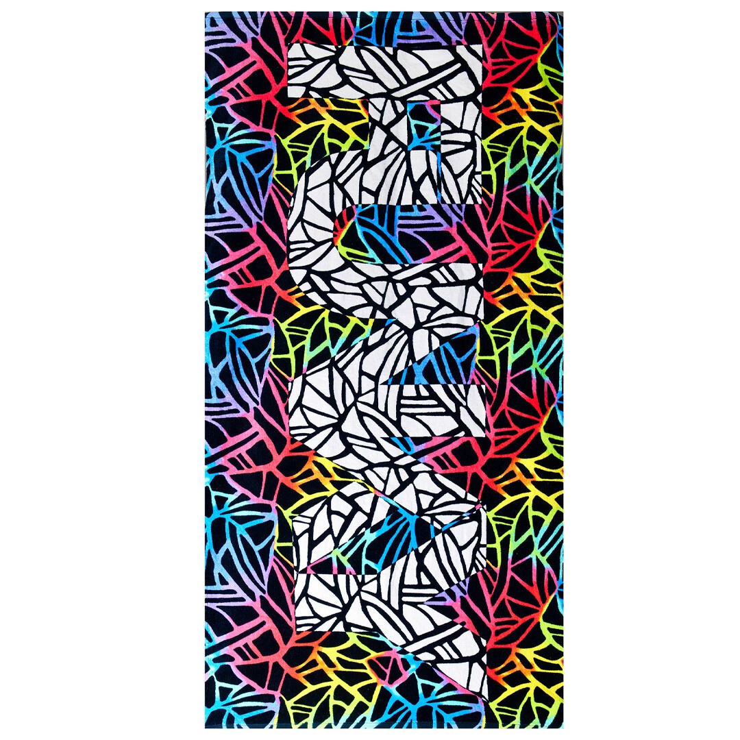 Funky Cotton Towel Rainbow  Swim Equipment