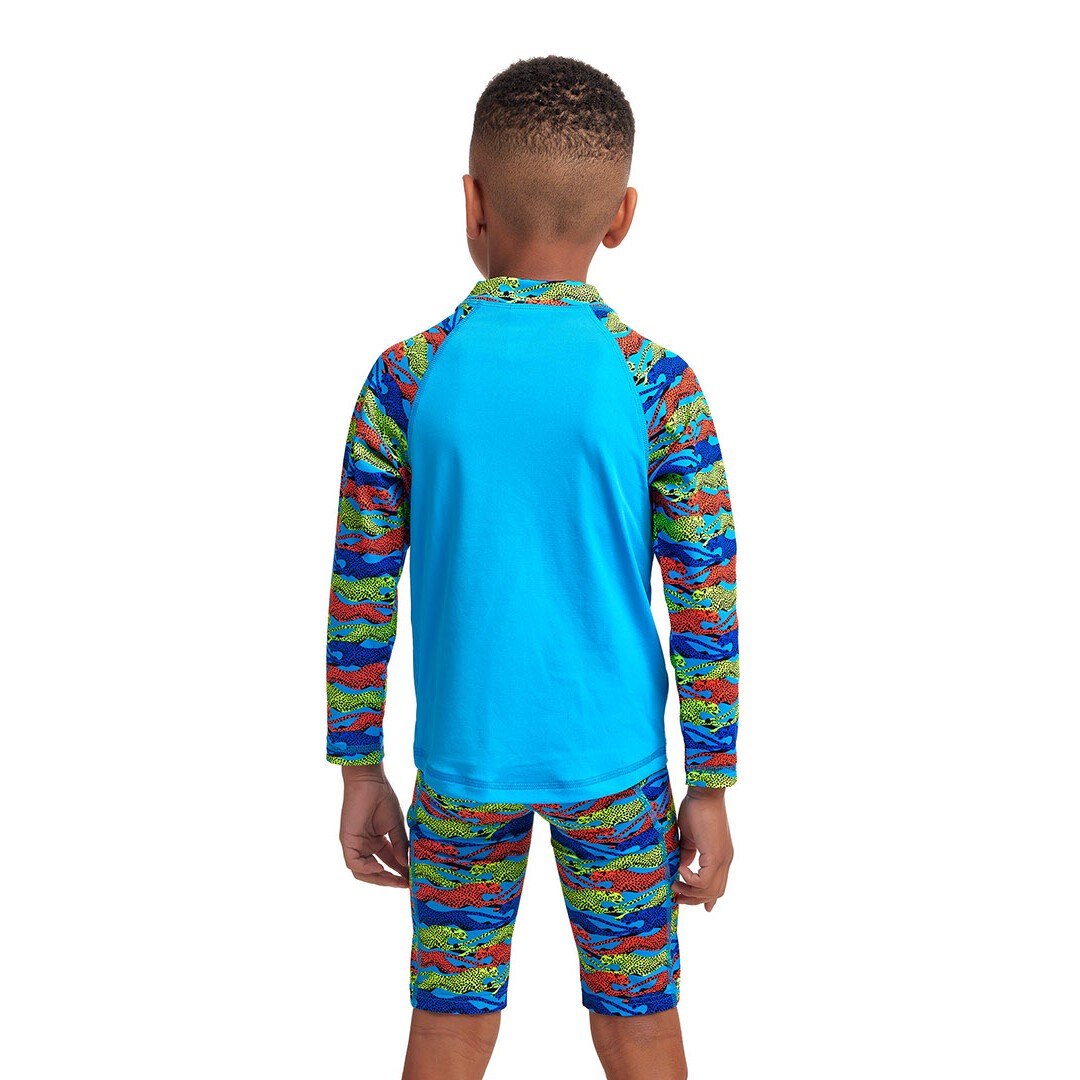 Funky Trunks Eco Zippy Sun Protection Rash Vest No Cheating Toddler Boys Swimwear Made From