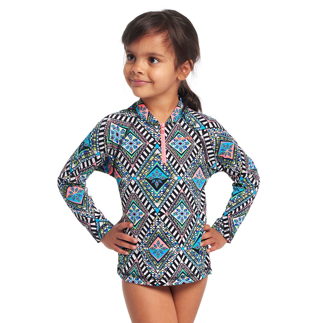 Toddler Girl's Zippy Rashie & Brief Weave Please